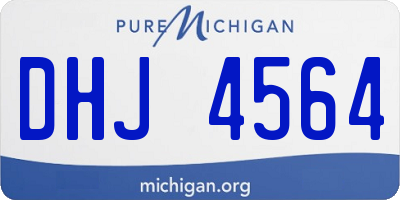 MI license plate DHJ4564
