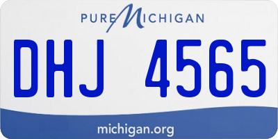 MI license plate DHJ4565