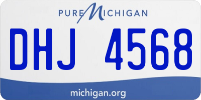 MI license plate DHJ4568