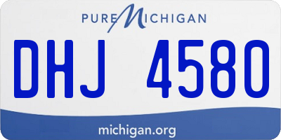 MI license plate DHJ4580