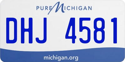 MI license plate DHJ4581