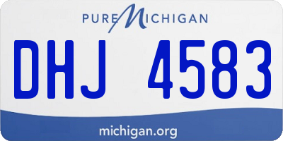 MI license plate DHJ4583