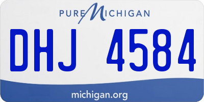 MI license plate DHJ4584