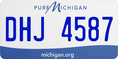 MI license plate DHJ4587