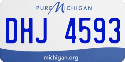 MI license plate DHJ4593