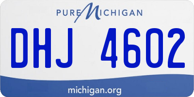 MI license plate DHJ4602