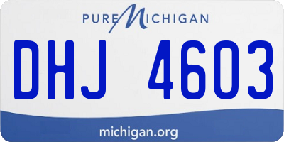 MI license plate DHJ4603