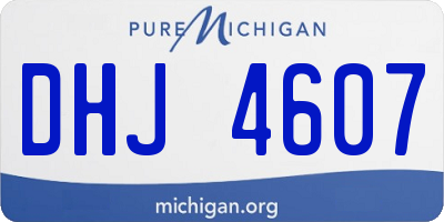 MI license plate DHJ4607