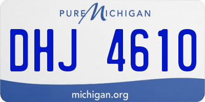 MI license plate DHJ4610