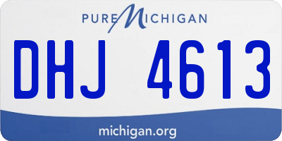 MI license plate DHJ4613