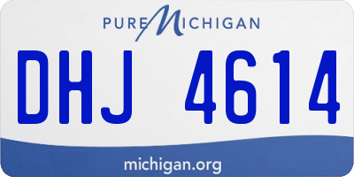 MI license plate DHJ4614
