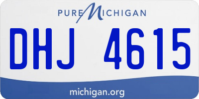 MI license plate DHJ4615