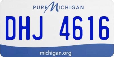 MI license plate DHJ4616