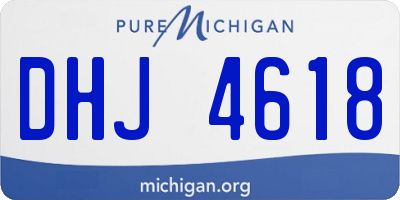 MI license plate DHJ4618
