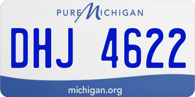 MI license plate DHJ4622