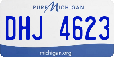 MI license plate DHJ4623