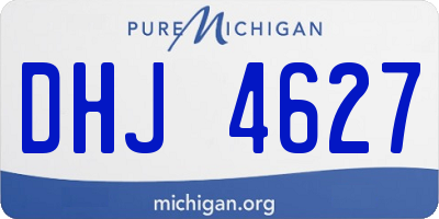 MI license plate DHJ4627