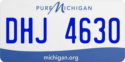 MI license plate DHJ4630