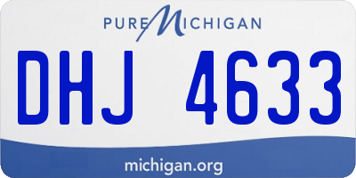 MI license plate DHJ4633