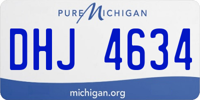 MI license plate DHJ4634