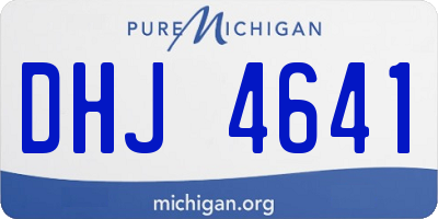 MI license plate DHJ4641