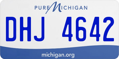 MI license plate DHJ4642