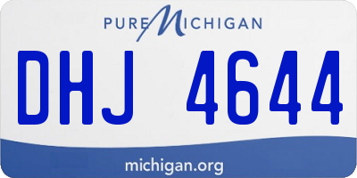 MI license plate DHJ4644