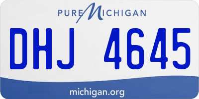 MI license plate DHJ4645