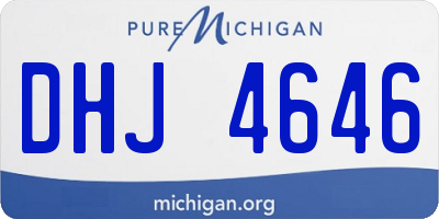 MI license plate DHJ4646