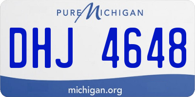 MI license plate DHJ4648
