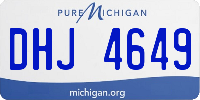 MI license plate DHJ4649