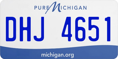 MI license plate DHJ4651