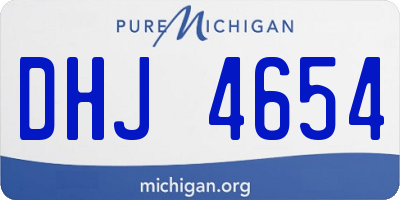 MI license plate DHJ4654