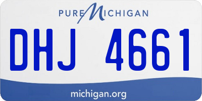 MI license plate DHJ4661