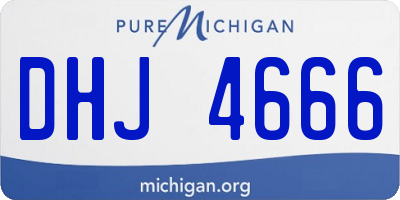 MI license plate DHJ4666