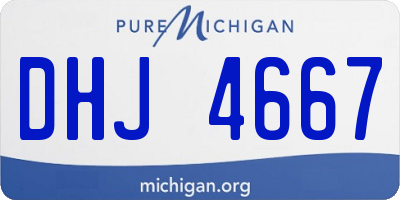 MI license plate DHJ4667