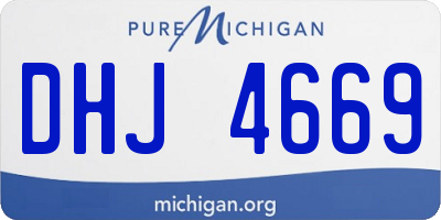 MI license plate DHJ4669