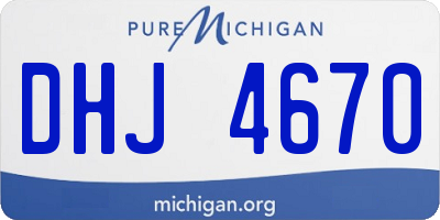 MI license plate DHJ4670
