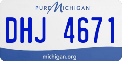 MI license plate DHJ4671