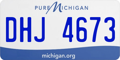 MI license plate DHJ4673