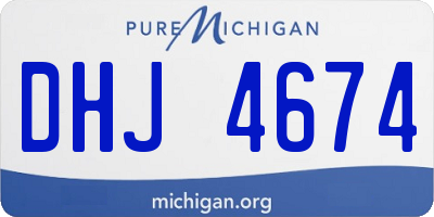 MI license plate DHJ4674