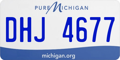MI license plate DHJ4677