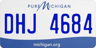 MI license plate DHJ4684