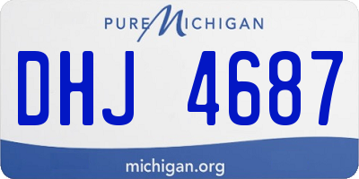 MI license plate DHJ4687