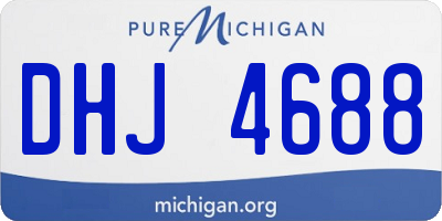 MI license plate DHJ4688