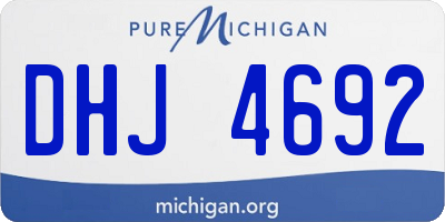 MI license plate DHJ4692
