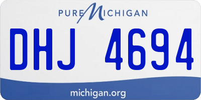 MI license plate DHJ4694