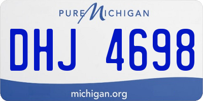 MI license plate DHJ4698