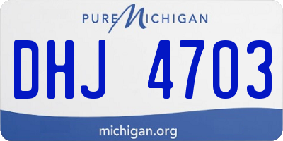 MI license plate DHJ4703