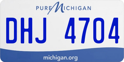 MI license plate DHJ4704